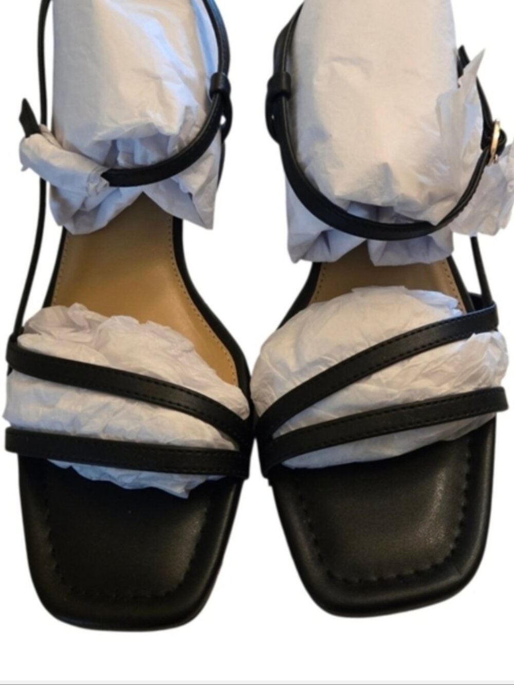 Black Sandals Low Heel Chunky Lauren Conrad 8.5 NEW 💜 RET $55- - Picture 8 of 16
